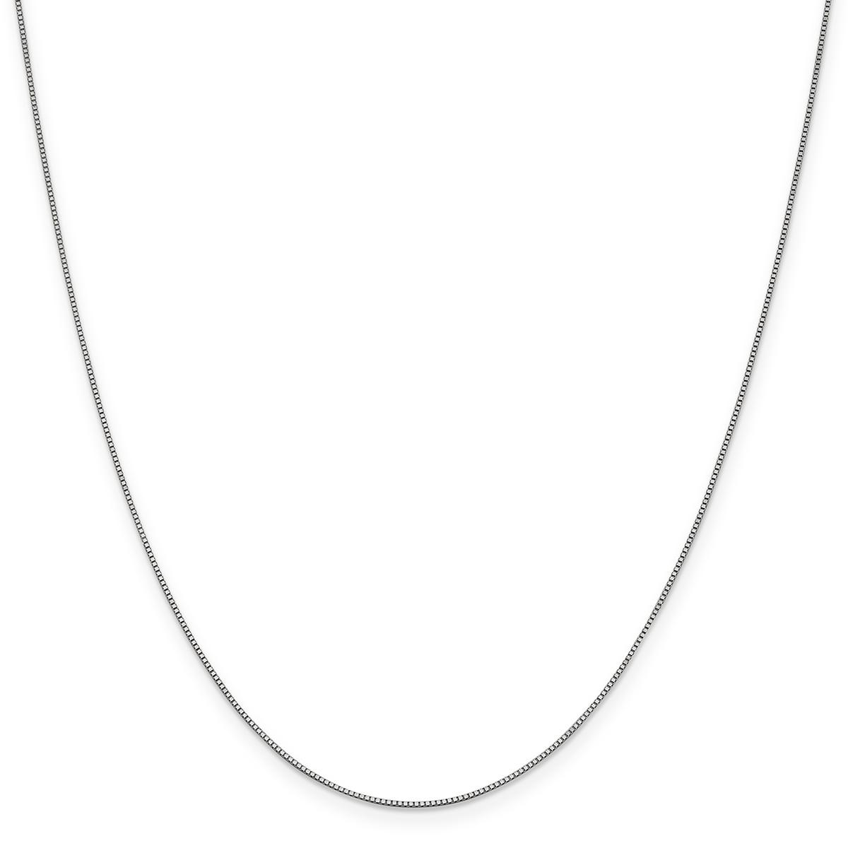 Gold Classics(tm) 10kt. White Gold Box Chain Necklace