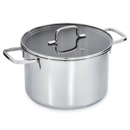 BergHOFF Helix Stainless Steel 10in. Stockpot w/ Glass Lid