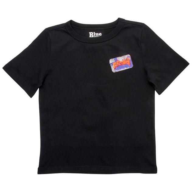 Boys (4-7) Blue Heritage Fresh Sticker Short Sleeve Tee