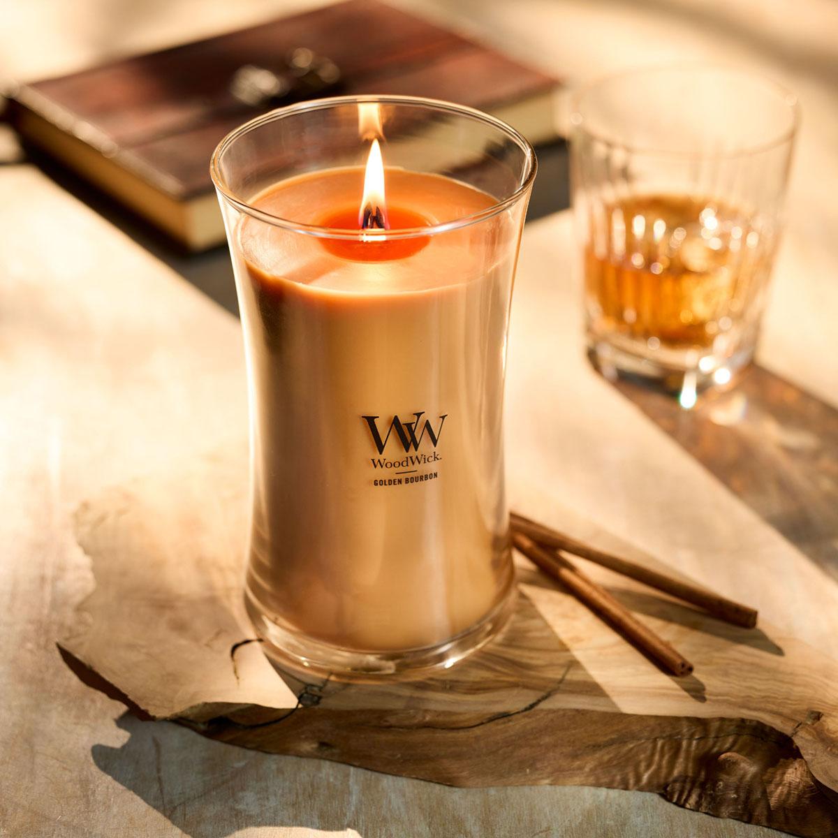 WoodWick(R) Golden Bourbon 21.5oz. Jar Candle