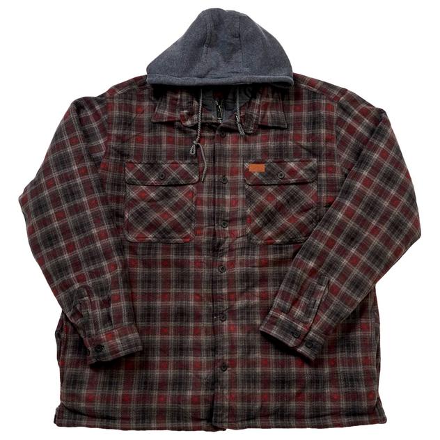 Mens Big & Tall Mountain Ridge Sherpa Lined Jacket - Wine/Black