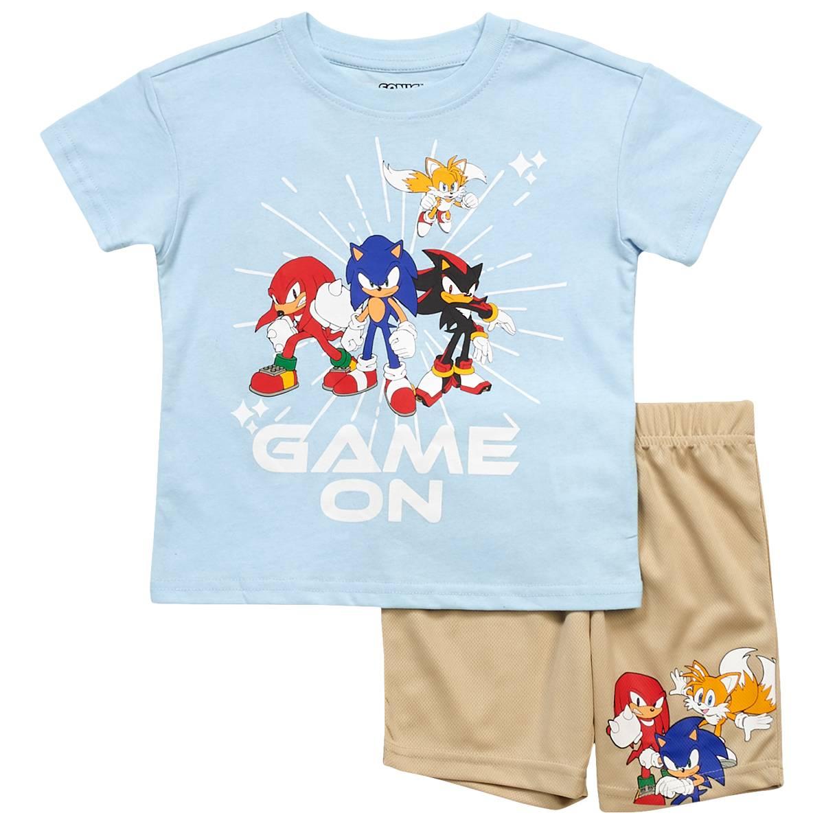Boys (4-7) Sonic(tm) The Hedgehog Team Sonic(tm) Tee & Mesh Shorts Set