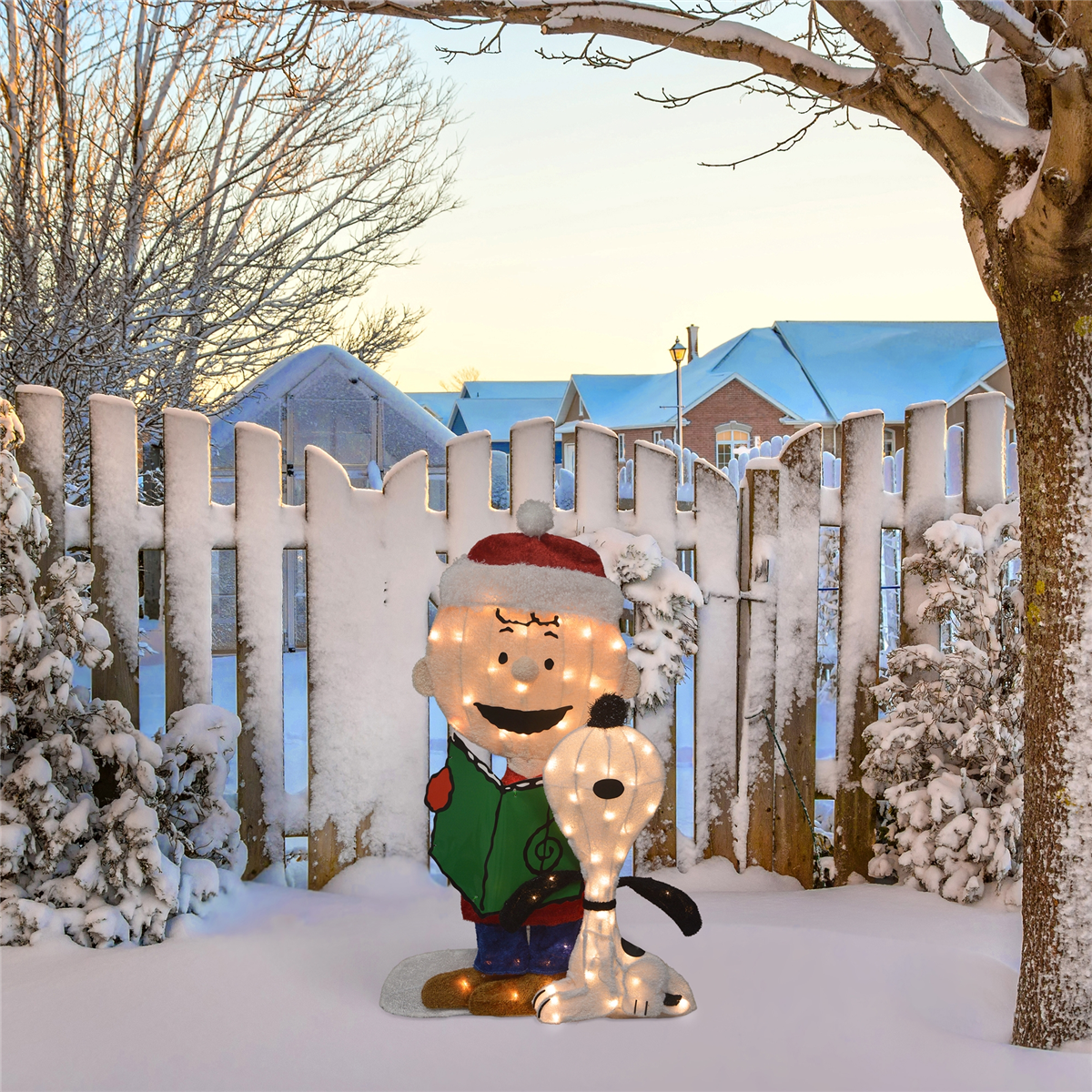 Northlight LED Peanuts & Snoopy Caroling Outdoor Christmas Decor