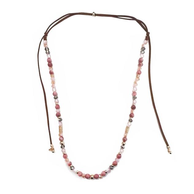 Ashley Cooper™ Mixed Semi-Precious Cat Eye Bead Necklace