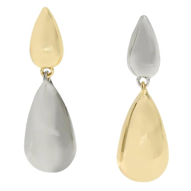 Steve Madden Teardrop Coordinating Mismatch Drop Earrings
