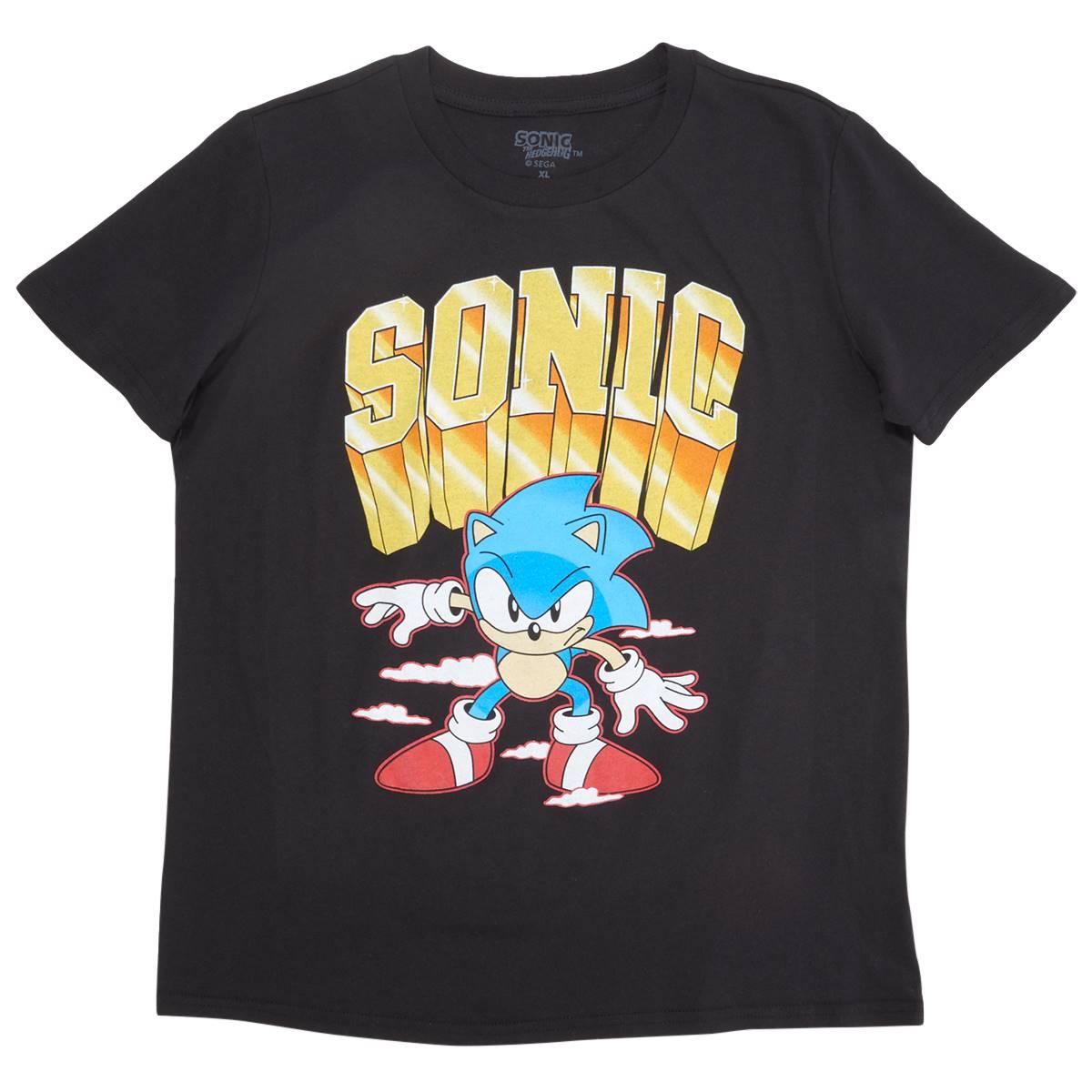 Boys (8-20) Freeze Short Sleeve Sonic Graphic Tee - Black