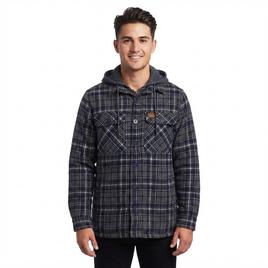 Mens Mountain Ridge Flannel Jacket w/ Chest Protector - Navy
