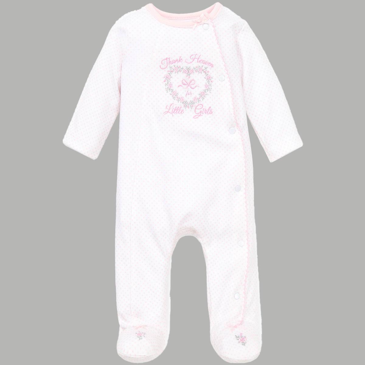 Baby Girl (Preemie-9M) Little Me(R) Thank Heaven Footie Sleeper
