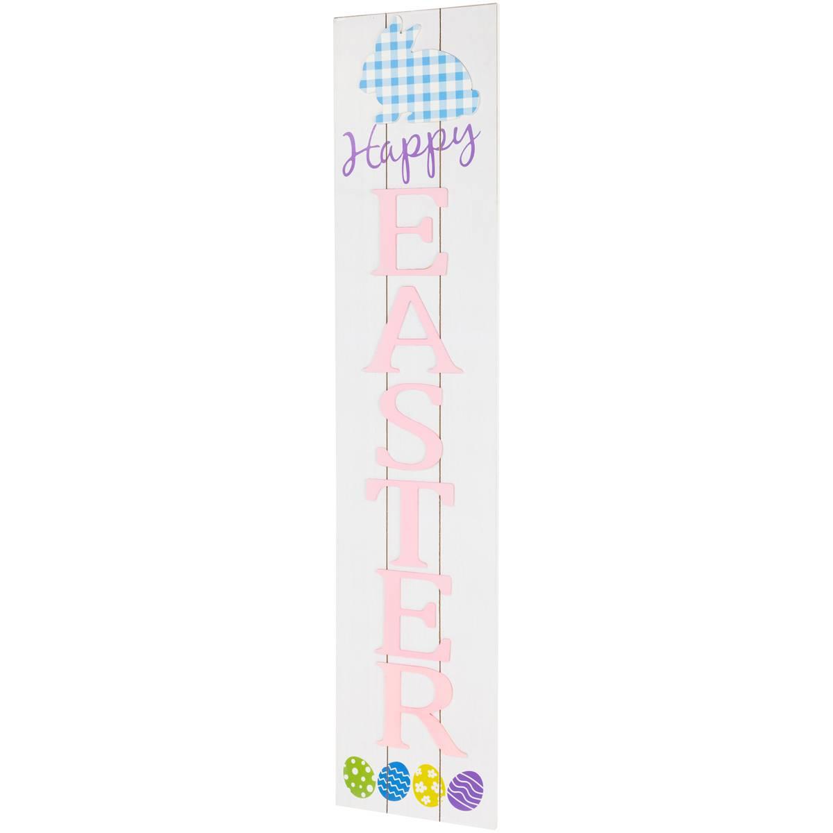 Northlight Seasonal Happy Easter Wooden Porch Sign