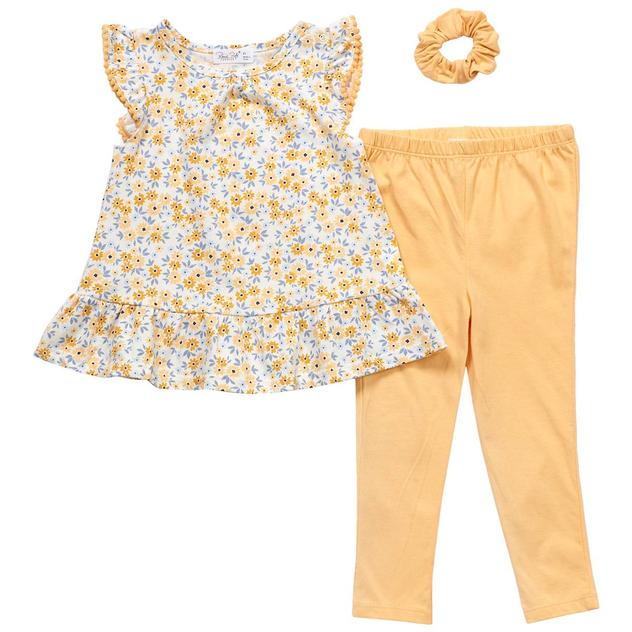 Toddler Girl René Rofé® 3pc. Floral Tunic & Leggings Set