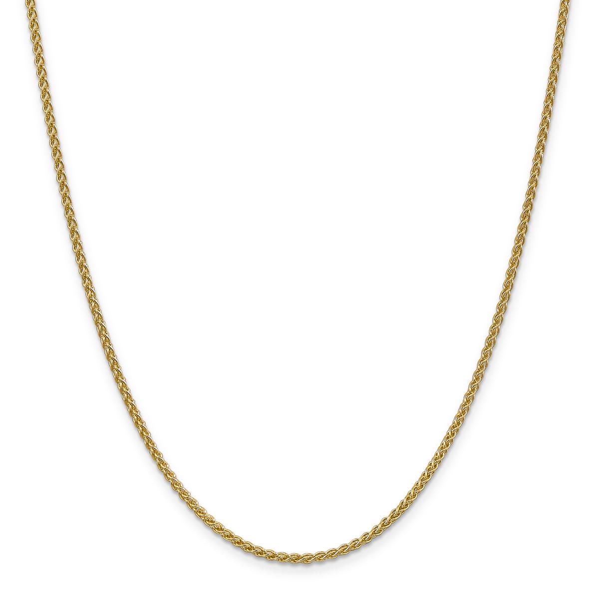 Unisex Gold Classics(tm) 2.00mm. 14k Gold Spiga Chain 14in. Necklace