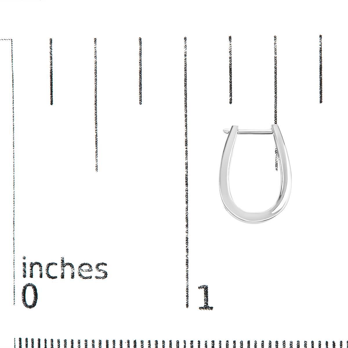 Haus of Brilliance 14kt. White Gold 1/4ctw. Diamond Hoop Earrings