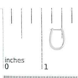 Haus of Brilliance 14kt. White Gold 1/4ctw. Diamond Hoop Earrings
