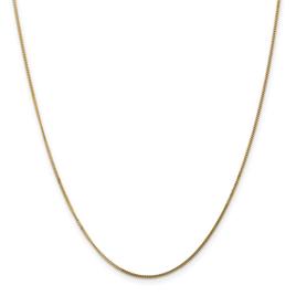 Unisex Gold Classics(tm) 1.3mm. 14k Gold Curb Chain Necklace