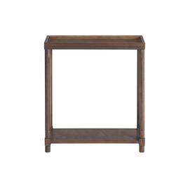 New Ridge Home Goods Harrison Side End Tables w/ Shelf - Chestnut