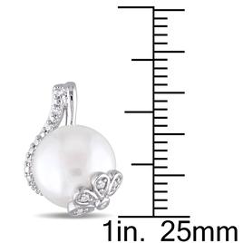 Gemstone Classics™ Pearl & Diamond Swirl Earrings