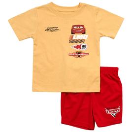 Boys (4-7) Disney Cars Lightning McQueen Tee & Shorts Set - Beige