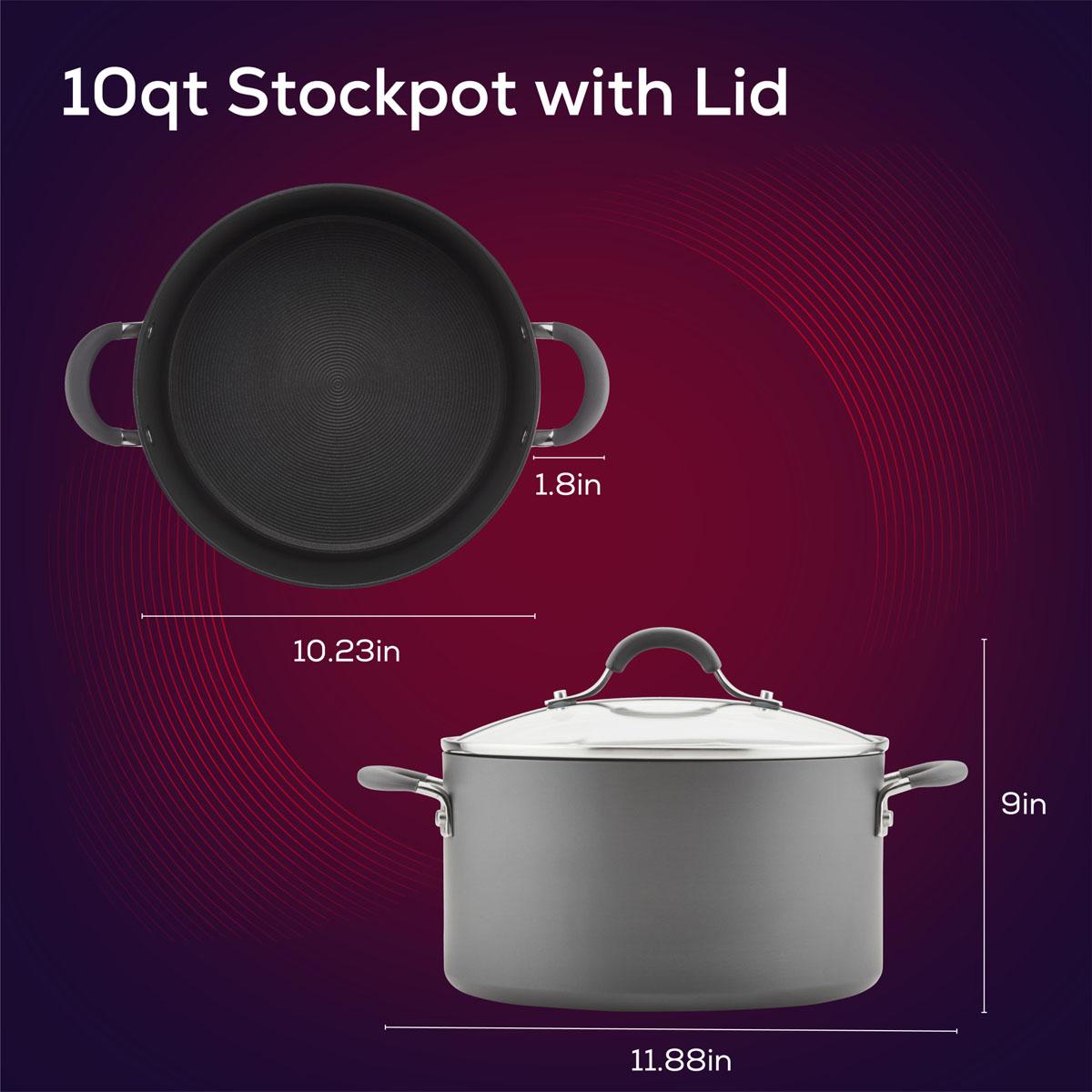 Circulon® Radiance 10qt. Hard-Anodized Non-Stick Wide Stockpot
