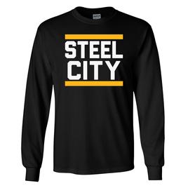 Mens Tailgate Steel City Long Sleeve Tee