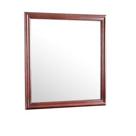 Passion Furniture Classic Square Wood Dresser Mirror - 38x38