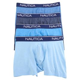 Mens Nautica 4pk. Boxer Briefs - Blue