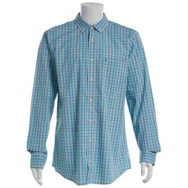 Mens Big & Tall IZOD® Plaid Button Down Shirt - Wasabi