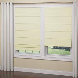 5in. Textured Fabric Roman Cordless Shades - Ivory