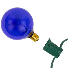 Northlight Seasonal 9ft. Blue G50 Globe Christmas Patio Lights