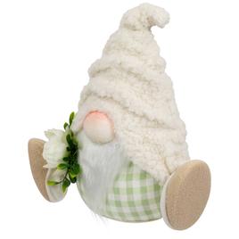 Northlight Seasonal Sitting Gnome with Flower Spring Figurine