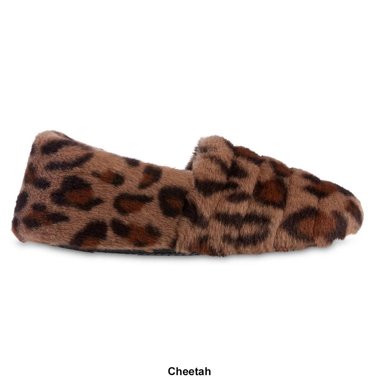 Womens Isotoner® Shay Faux Fur A-Line Slippers