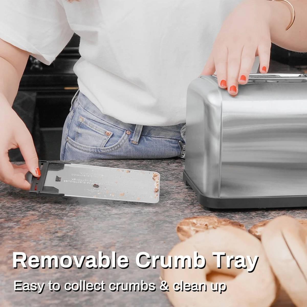 Ramjoy 2-Slice Stainless Steel Toaster