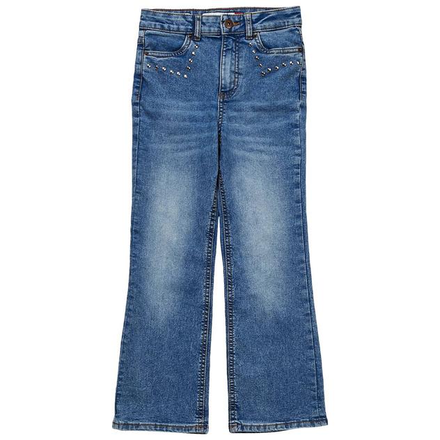 Girls (7-16) Lucky Brand High Rise Wide Leg Stud Jeans