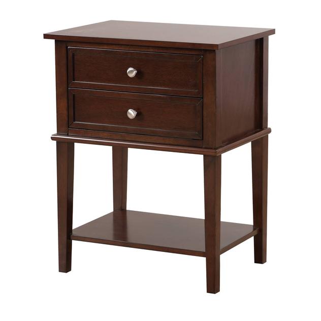 Passion Furniture Newton 2-Drawer Nightstand