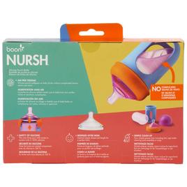 boon® NURSH® 3pk. 8oz. Color Block Silicone Pouch Feeding Bottles