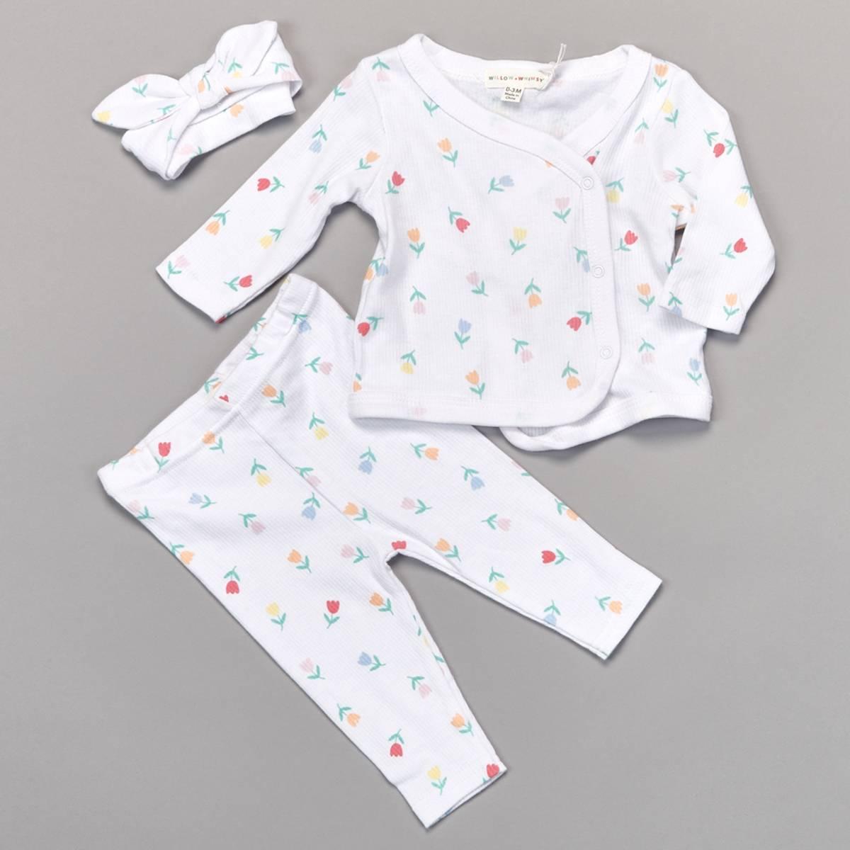 Baby Girl (NB-9M) Willow & Whimsy(R) 3pc. Tulip Take Me Home Set