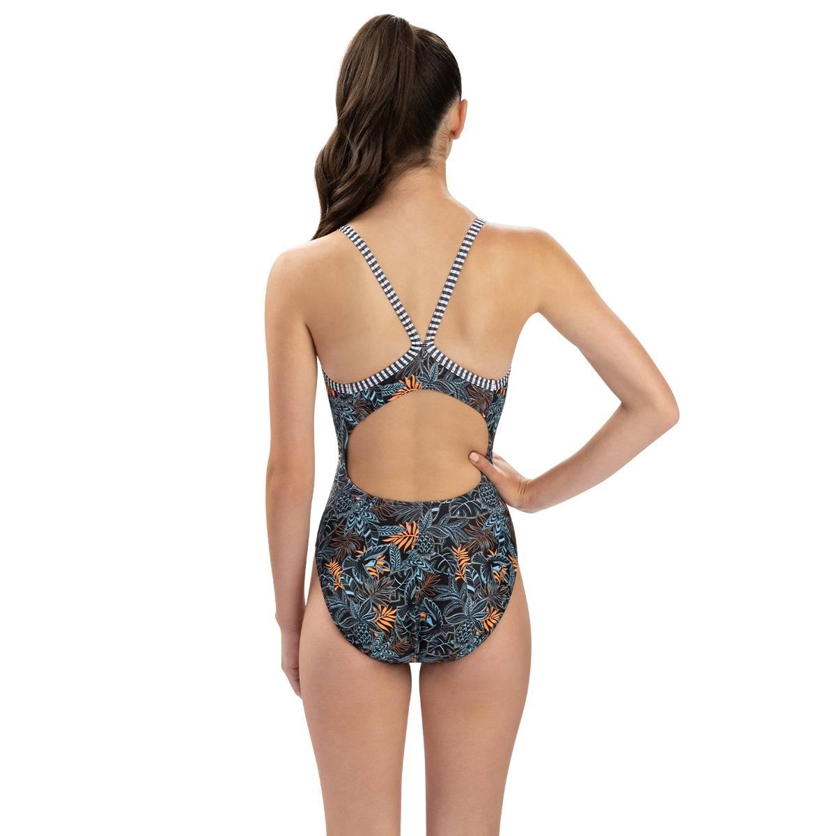 Womens Dolfin® Uglies V-2 Back Hot Tropic One Piece Swimsuit
