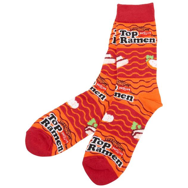 Mens Crazy Socks Top Ramen Crew Socks