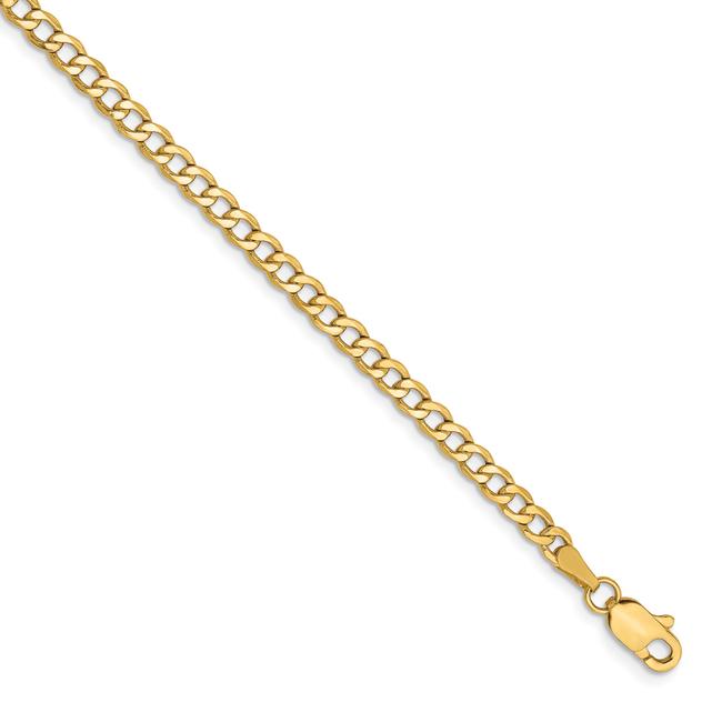 Gold Classics™ 2.85mm. 14kt. Semi Solid Curb Link Bracelet