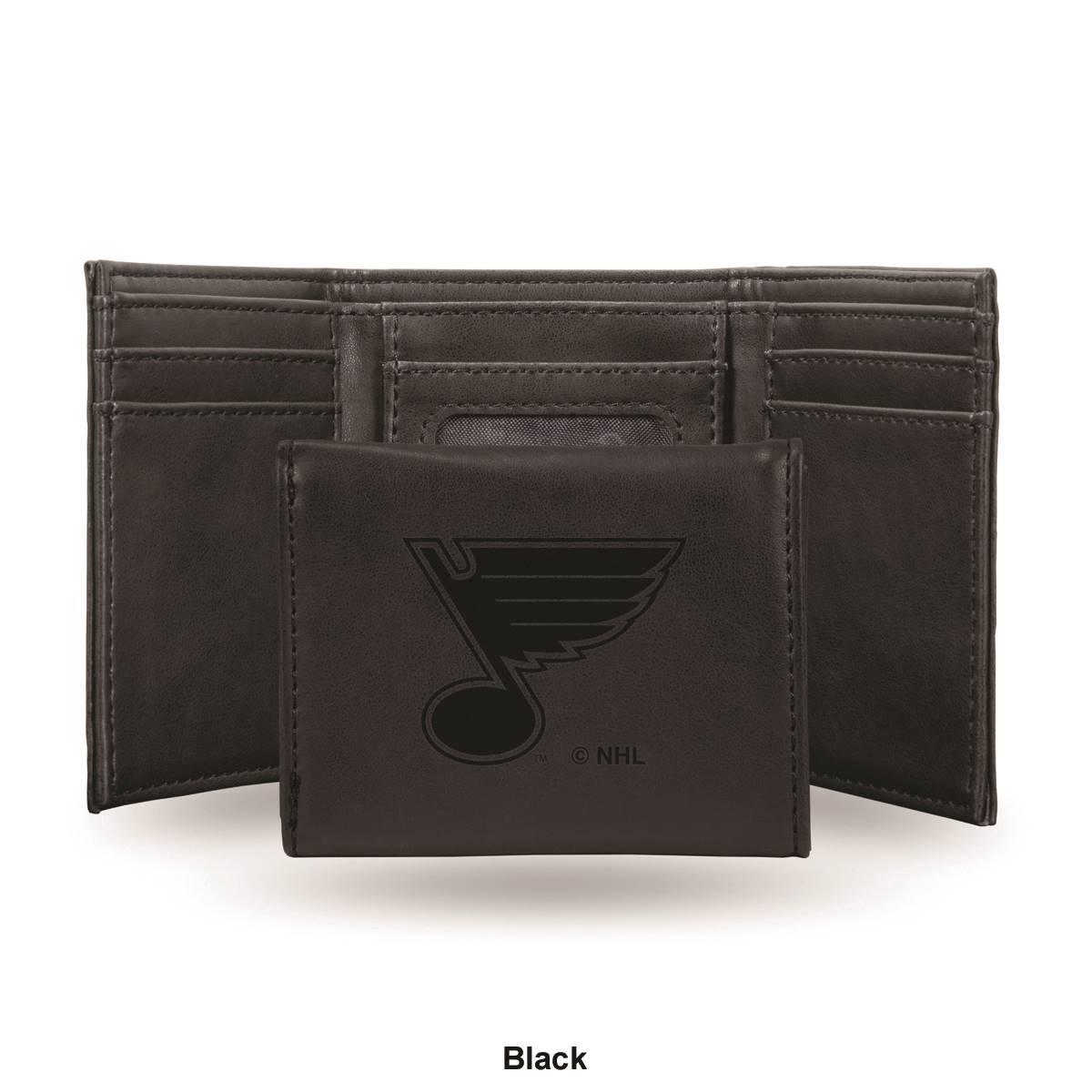 Mens NHL St. Louis Blues Faux Leather Trifold Wallet