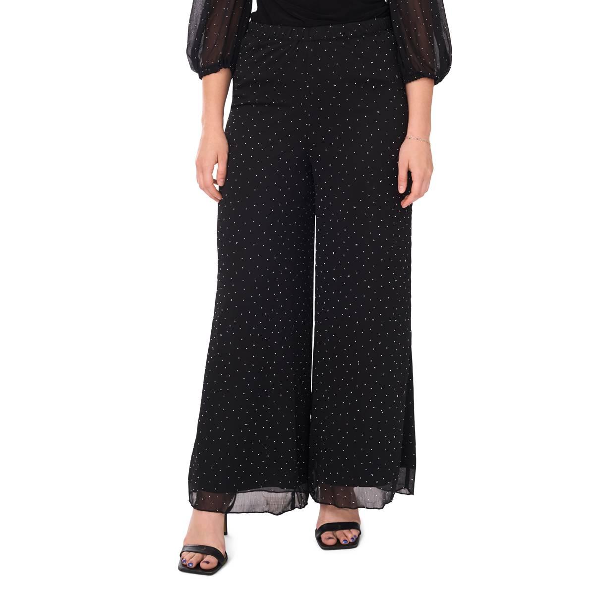 Womens MSK Rhinestone Palazzo Pants