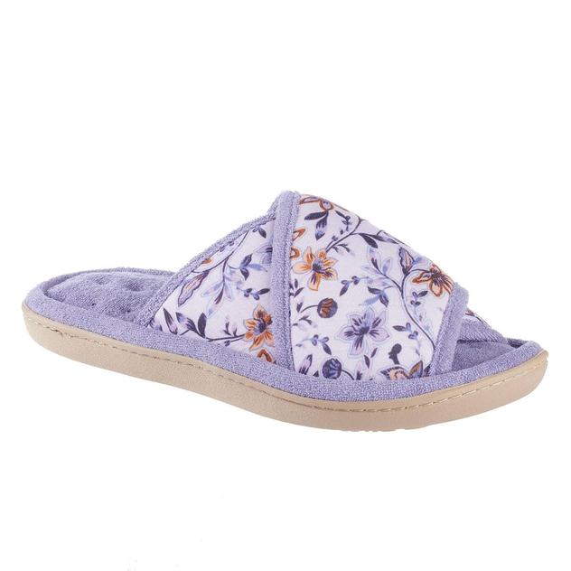 Womens Isotoner Georgie Cross Slide Slippers