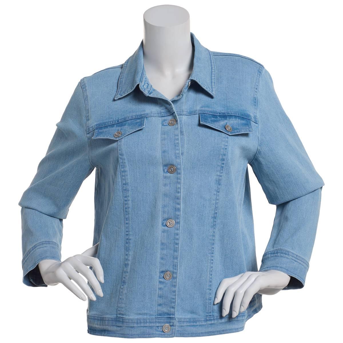 Plus Size Alfred Dunner Super Stretch Denim Jacket