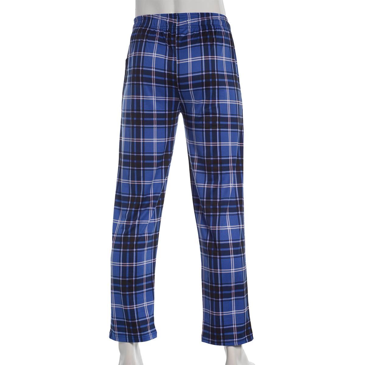 Mens Preswick & Moore® Plaid Drawstring Pajama Pants - Blue