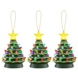 Mr. Christmas 3pc. Nostalgic Ceramic Tree Ornaments