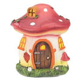 Northlight Seasonal Mushroom House Outdoor Garden Statue