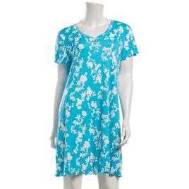 Womens Emily & Jane Short Sleeve Ditsy V-Neck Nighshirt