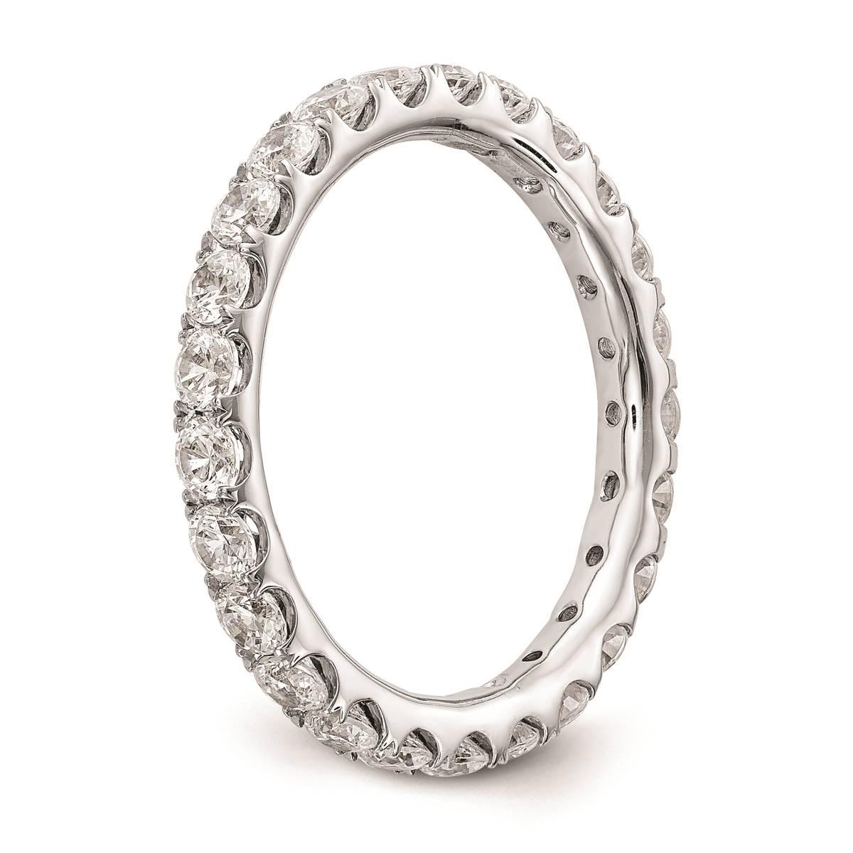 Pure Fire 14kt. White Gold Lab Grown Diamond Eternity Band