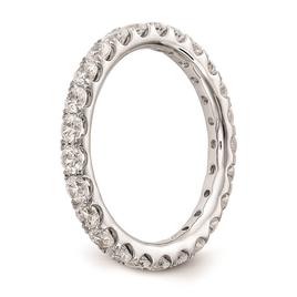 Pure Fire 14kt. White Gold Lab Grown Diamond Eternity Band