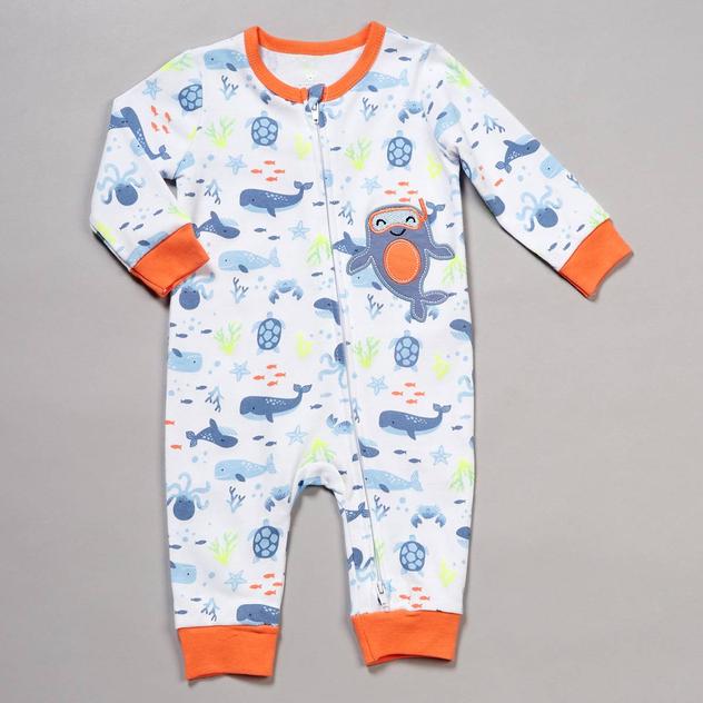 Baby Boy (NB-9M) Koala Baby Whale & Sea Life Zip Sleep & Play