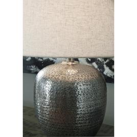 Signature Design by Ashley Antique Silver Aluminum Table Lamp